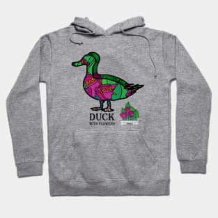 Duck With Flowers Hoodie